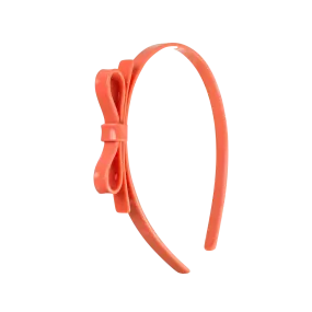 Bow Headband - Coral