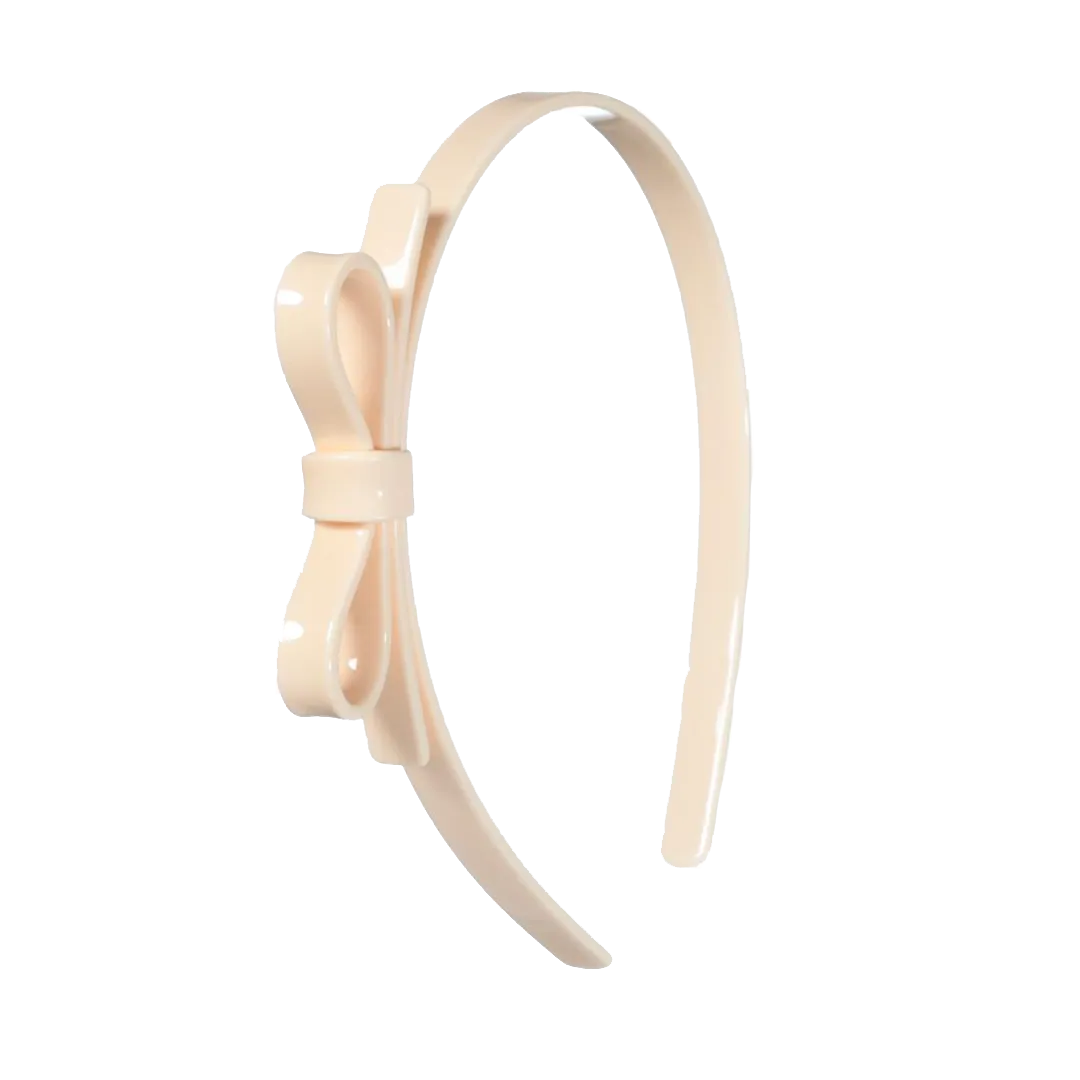 Bow Headband - Cream