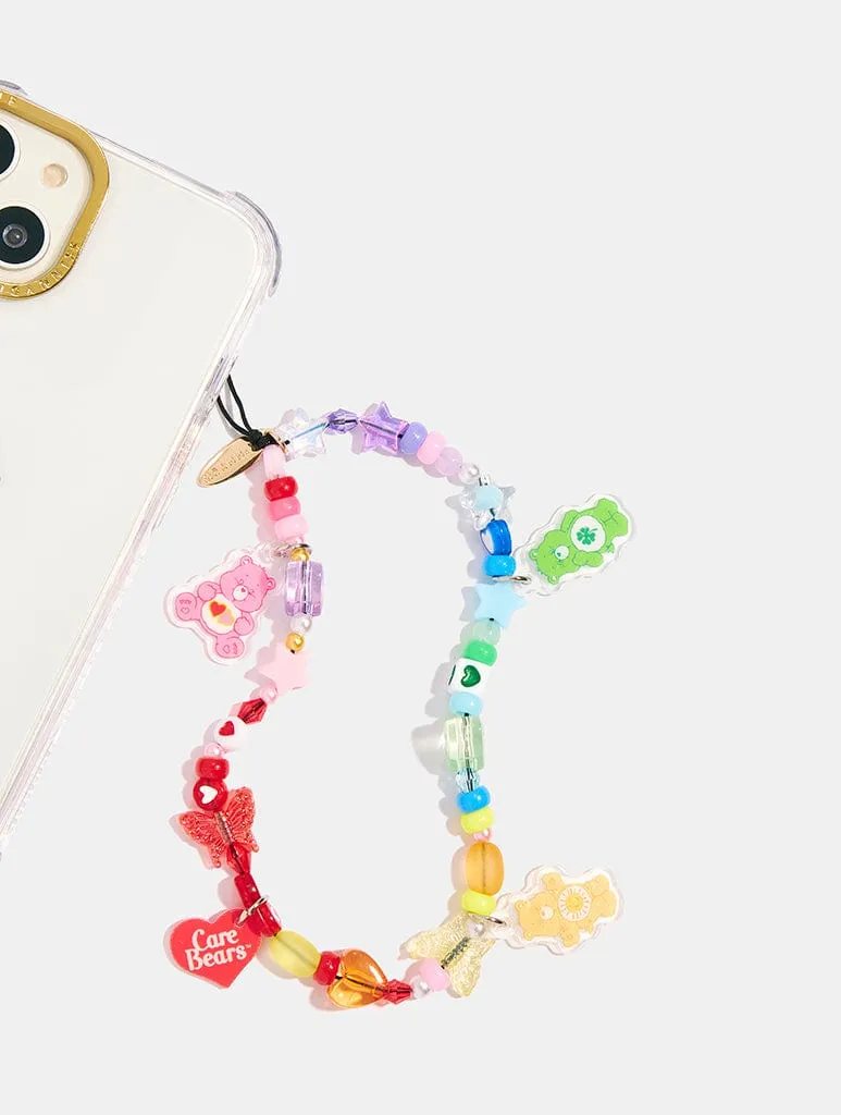 Care Bears x Skinnydip Rainbow Beaded Phone Strap