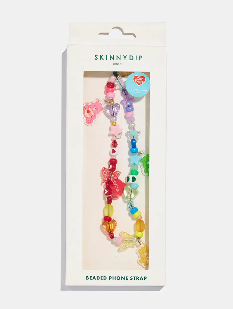 Care Bears x Skinnydip Rainbow Beaded Phone Strap