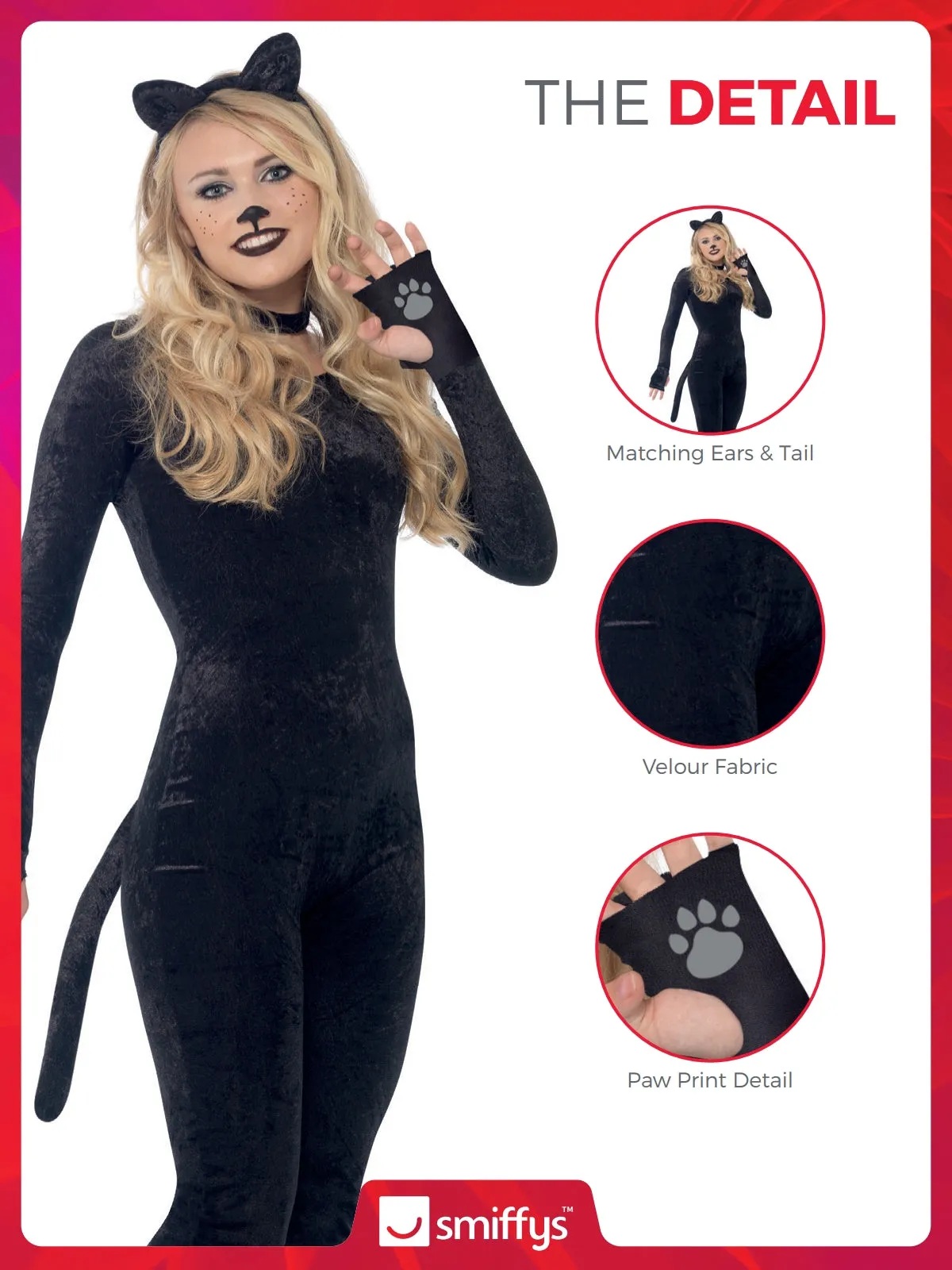 Cat Costume, Black with Jumpsuit