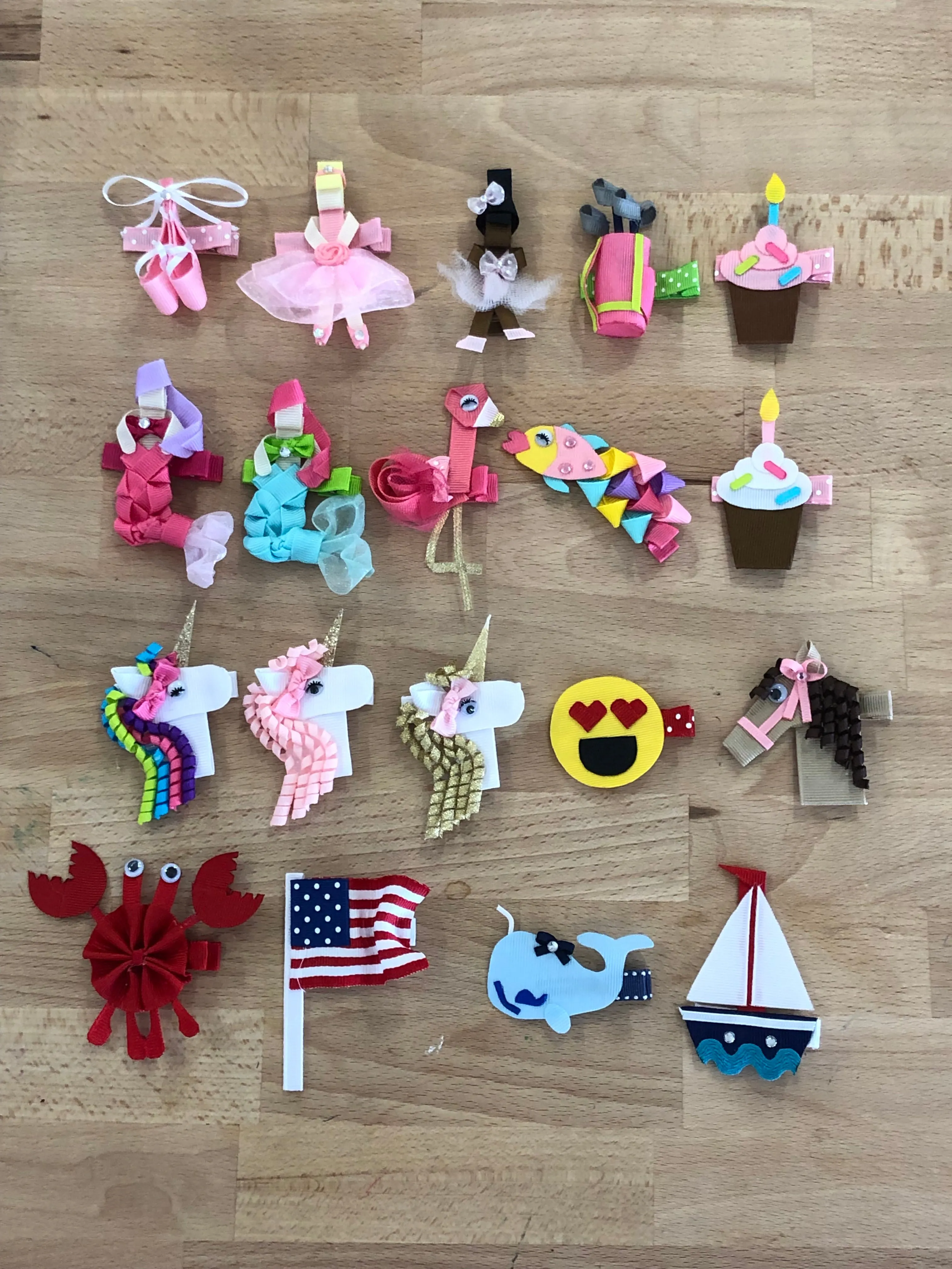 Character Hair Clips 2