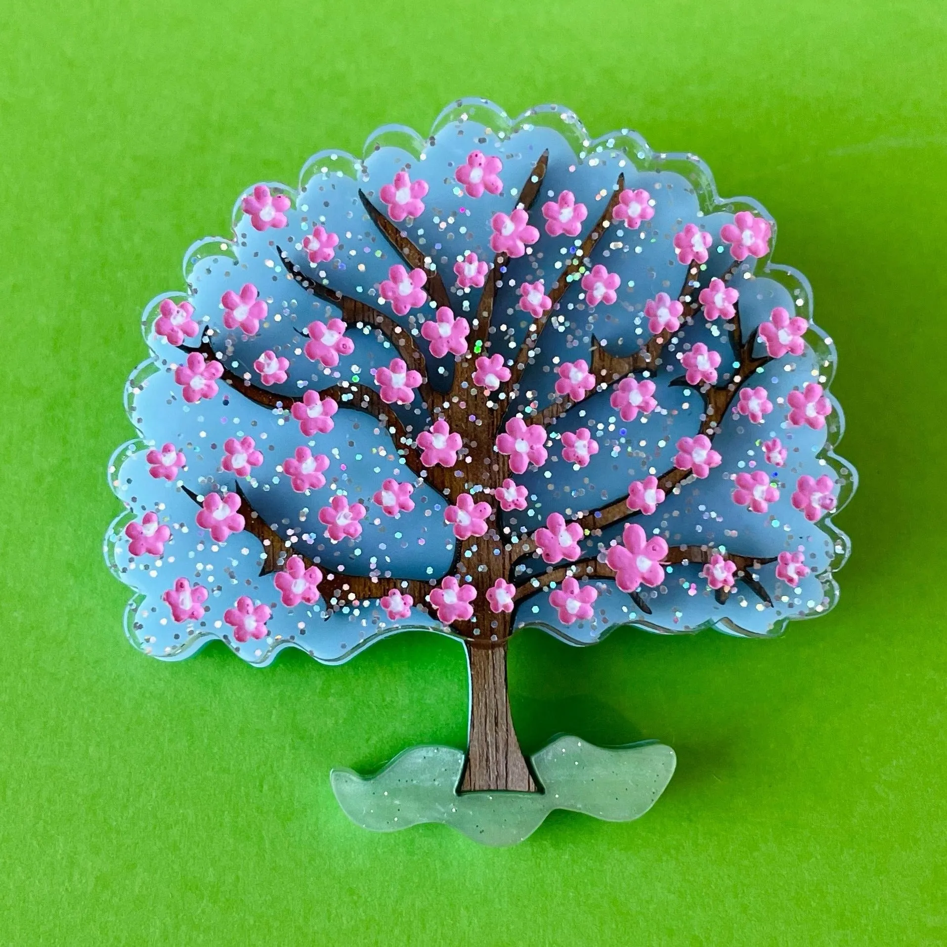 Cherry Blossom tree - Brooch