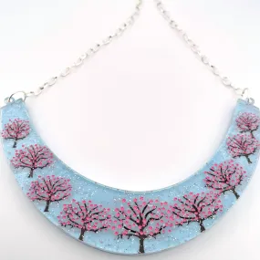 Cherry Blossom tree - necklace - Set of 2