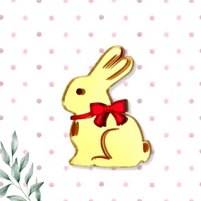 Chocolate bunny - mini 🐰 - brooch - Set of 4