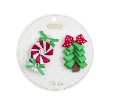 Christmas Hair Clip Set