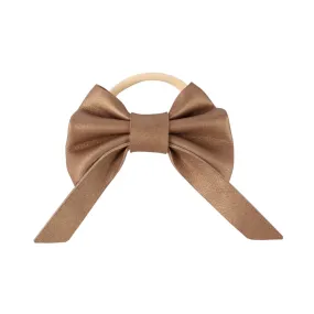 Cinty Hair Tie | Truffle Metallic Nubuck