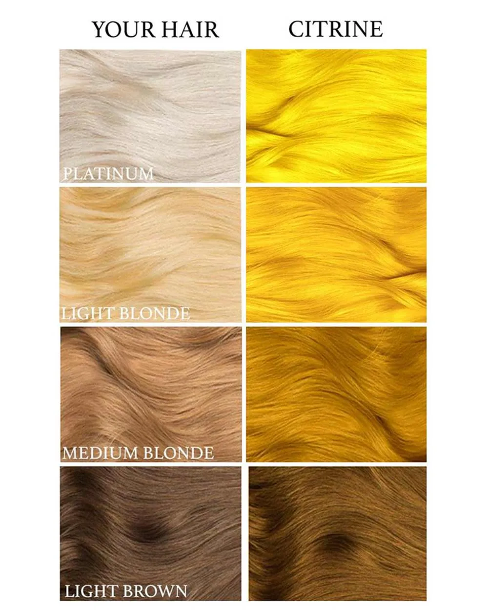 Citrine Yellow Hair Colour