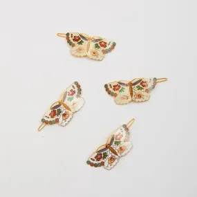 Cloisonné Hair Clips - Butterfly