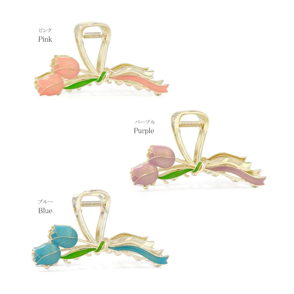 Coloured Tulip Statement Hair Clip