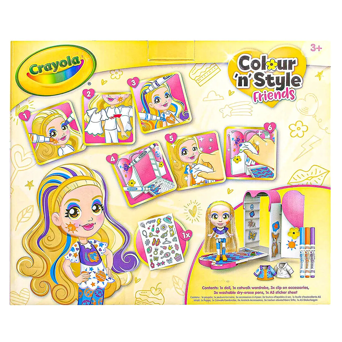 Crayola Colour 'n' Style Catwalk Goldie Doll