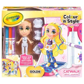 Crayola Colour 'n' Style Catwalk Goldie Doll