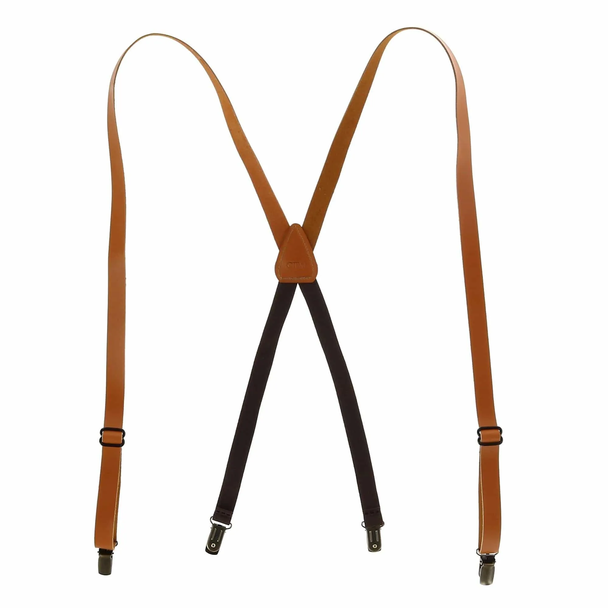 3/4 Inch Clip-End Suspenders with CTM® Coated Leather