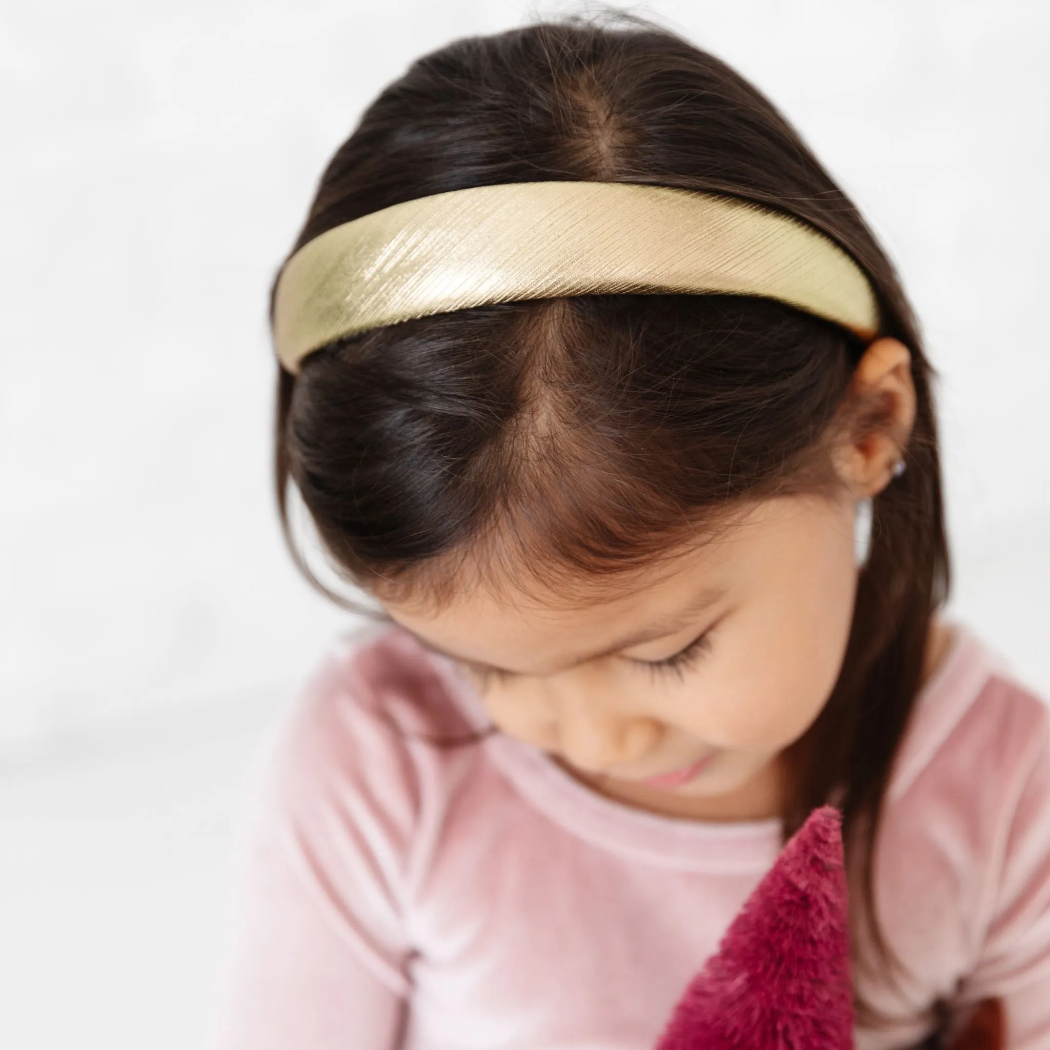 Cushioned Headband - Metallic Gold