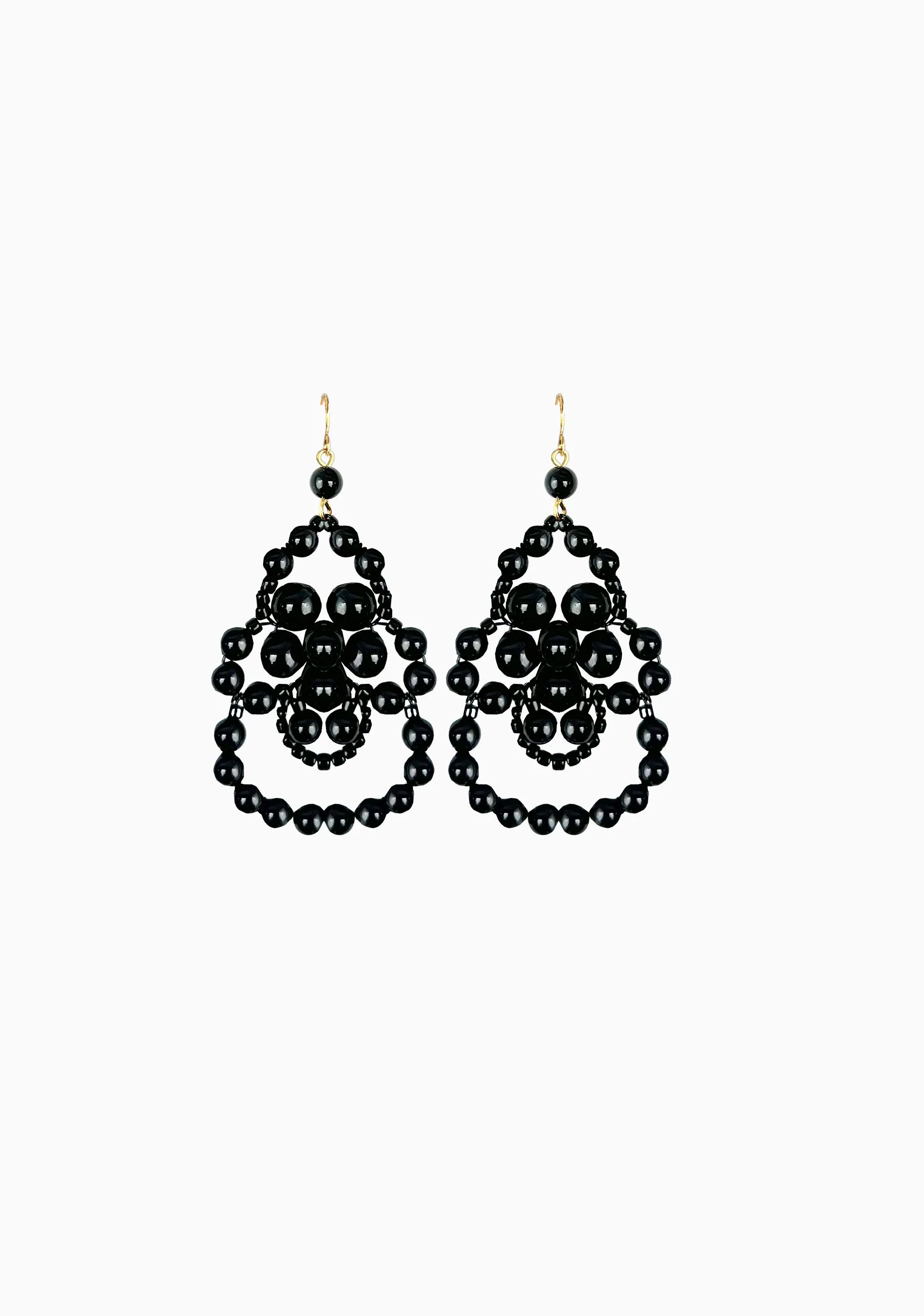 Daisy Earrings_Black