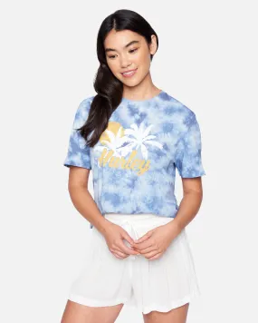 Didi Tie Dye Cropped Crew Short Sleeve T-Shirt