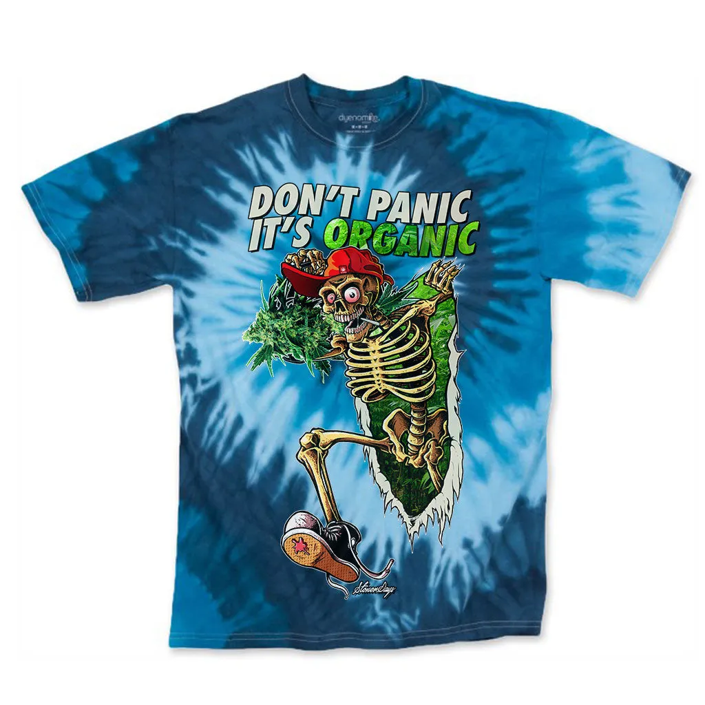 Dont Panic Greens Blue Tie dye