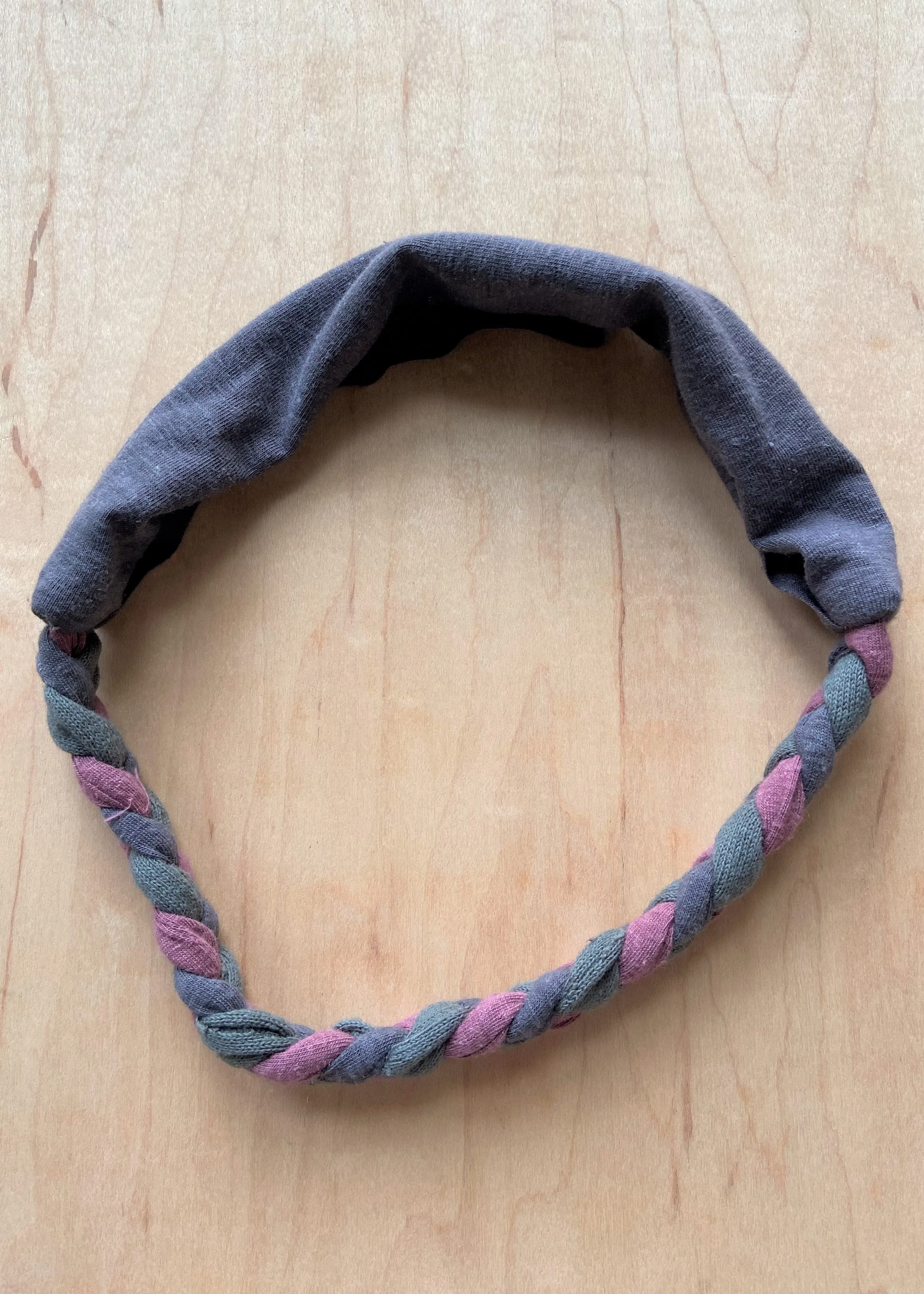 Easy Gray Braided Headband