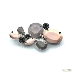 Elegant Brooch with Stones - 9208 Spilla Gafforelli Srl