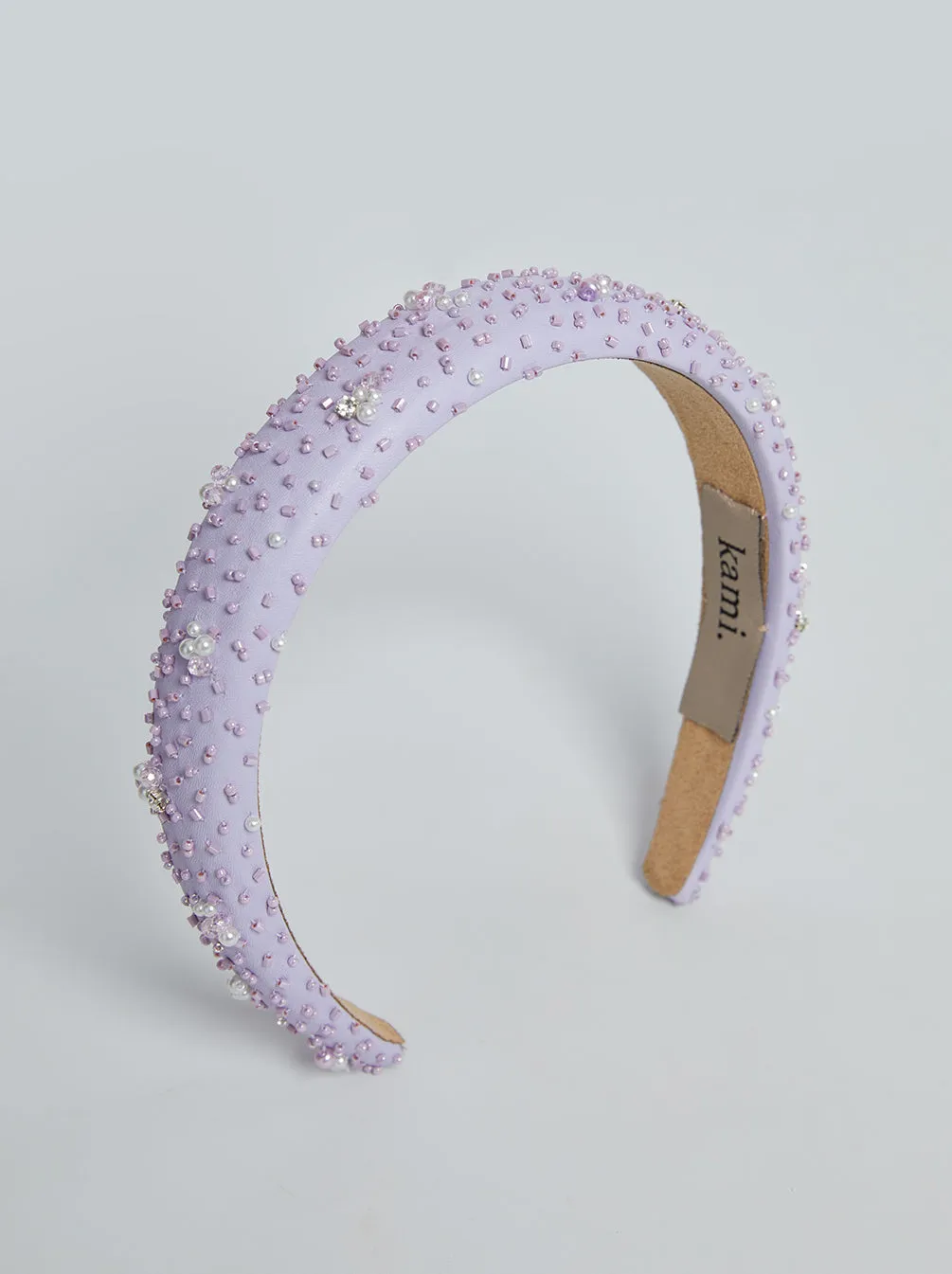 EMBELLISHED HEADBAND ACCESSORIES LILAC