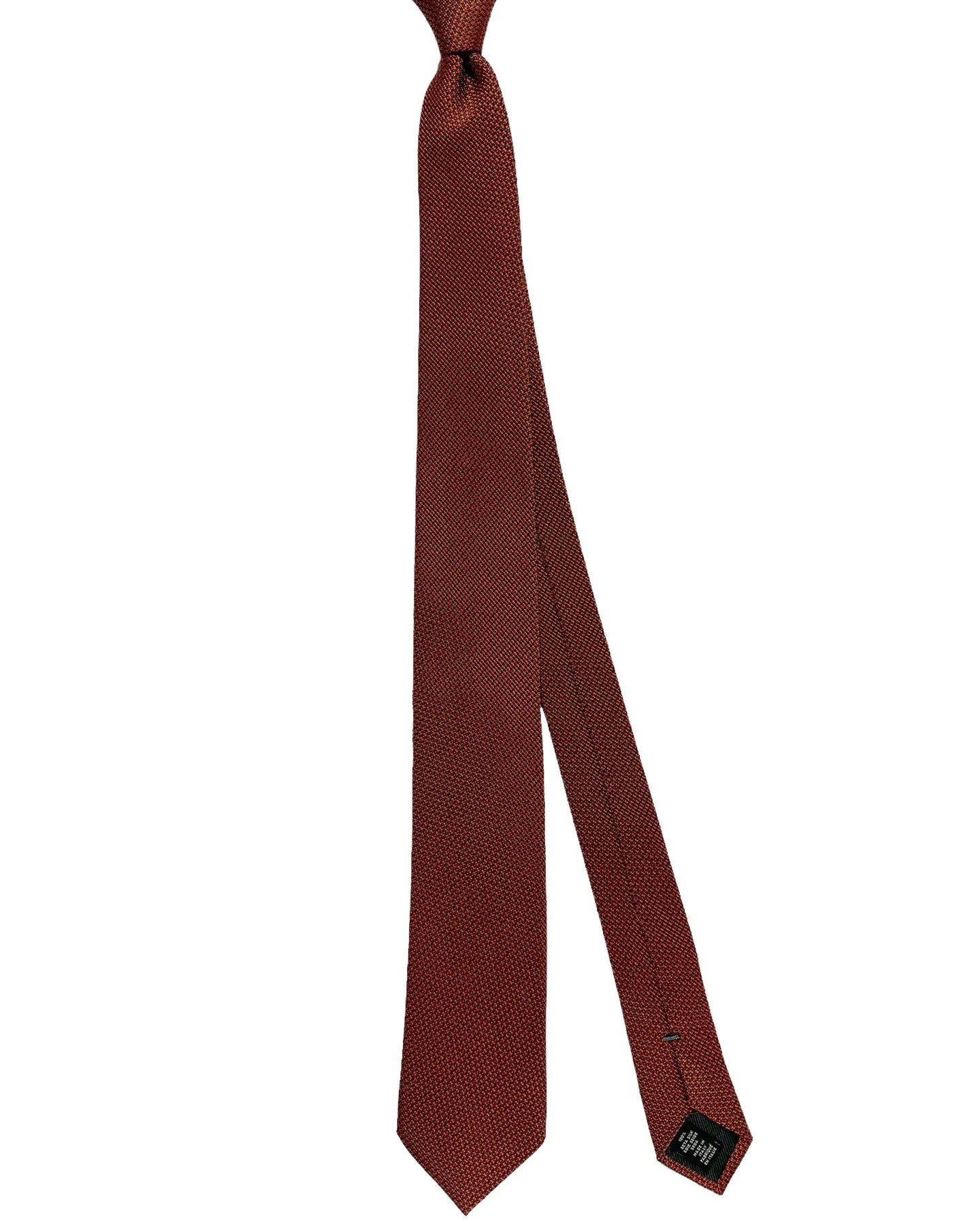 Ermenegildo Zegna Narrow Tie Brown Black Pattern