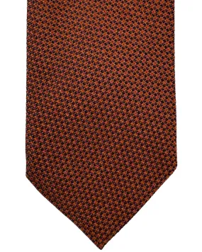 Ermenegildo Zegna Narrow Tie Brown Black Pattern