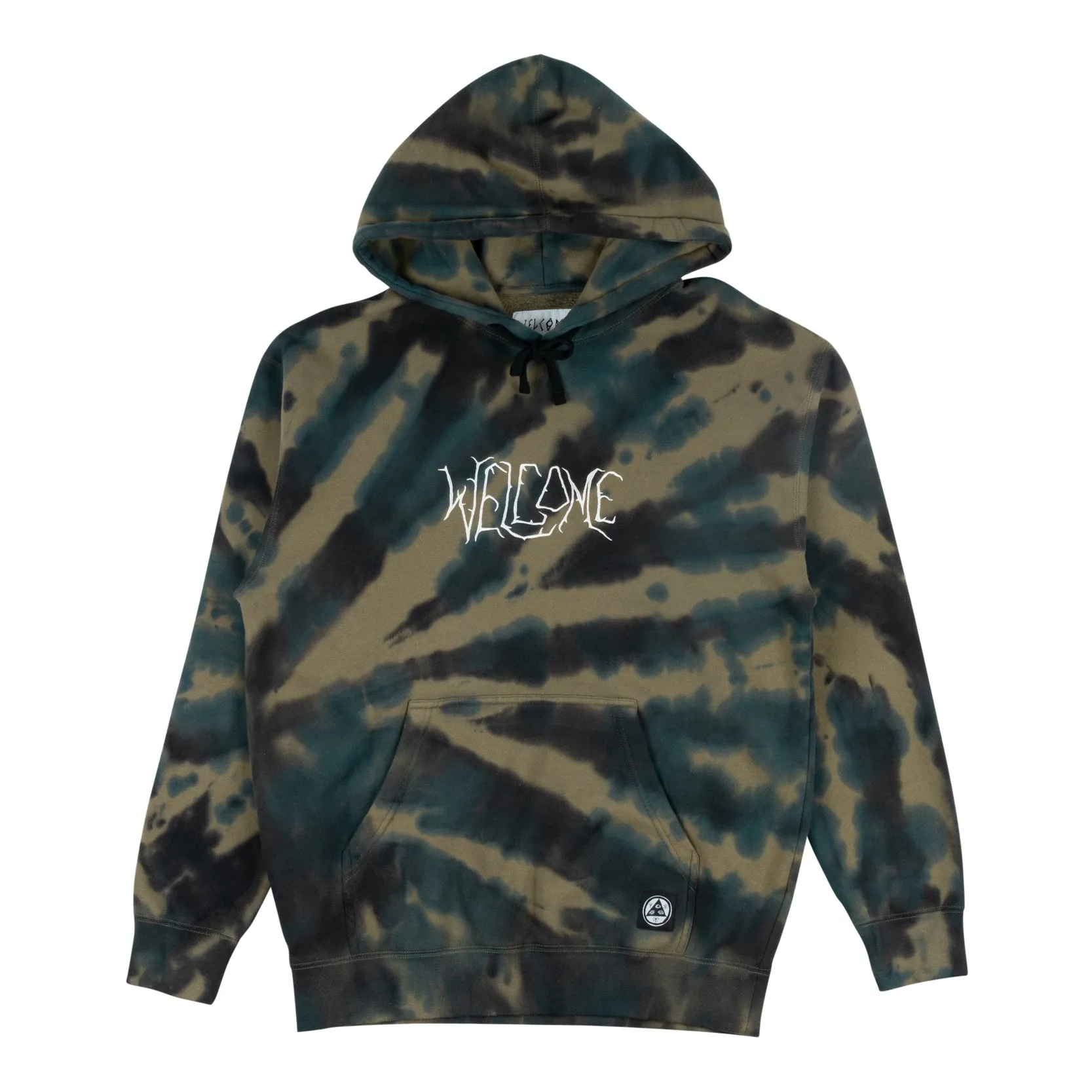 Exner Tie-Dyed Pullover Hoodie - Kelp