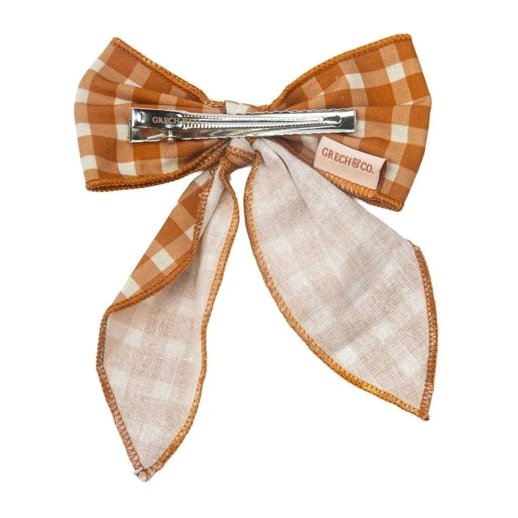 Fable Bow - Sienna Gingham