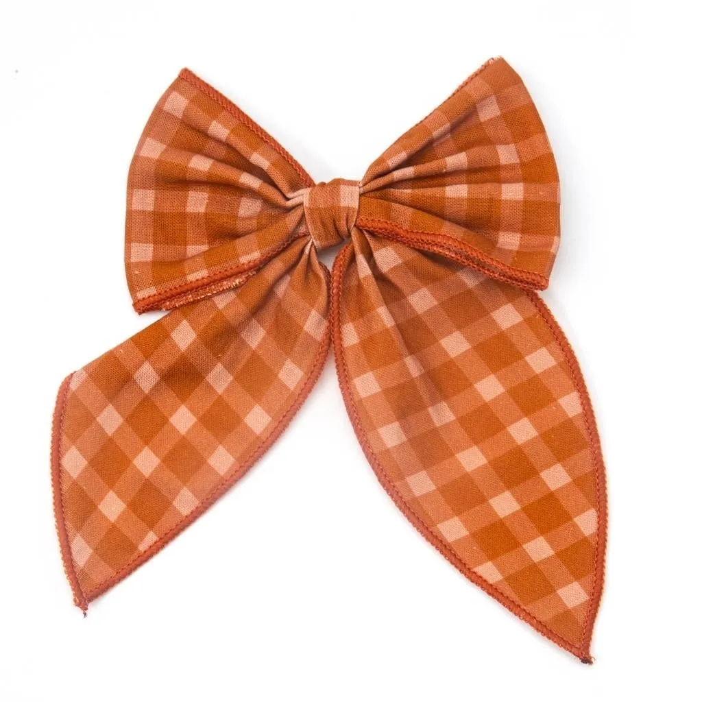 Fable Bow - Sunset Gingham