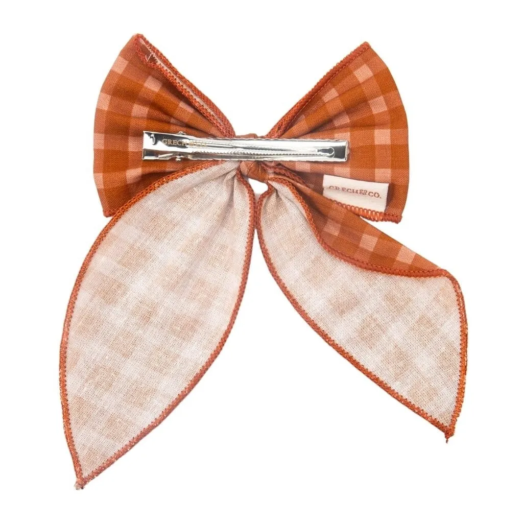 Fable Bow - Sunset Gingham