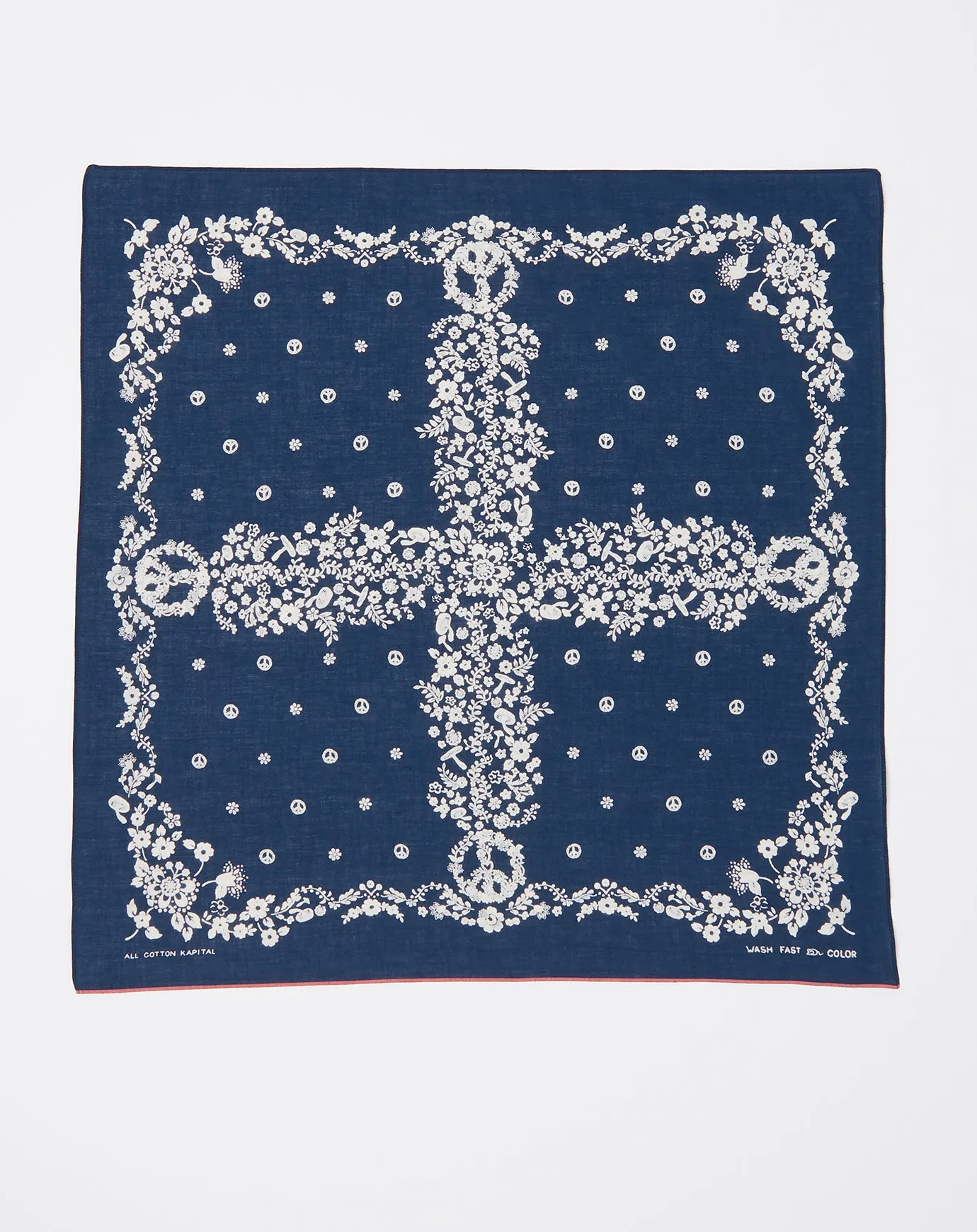 Fastcolor Selvedge Hippie Bandana in Navy