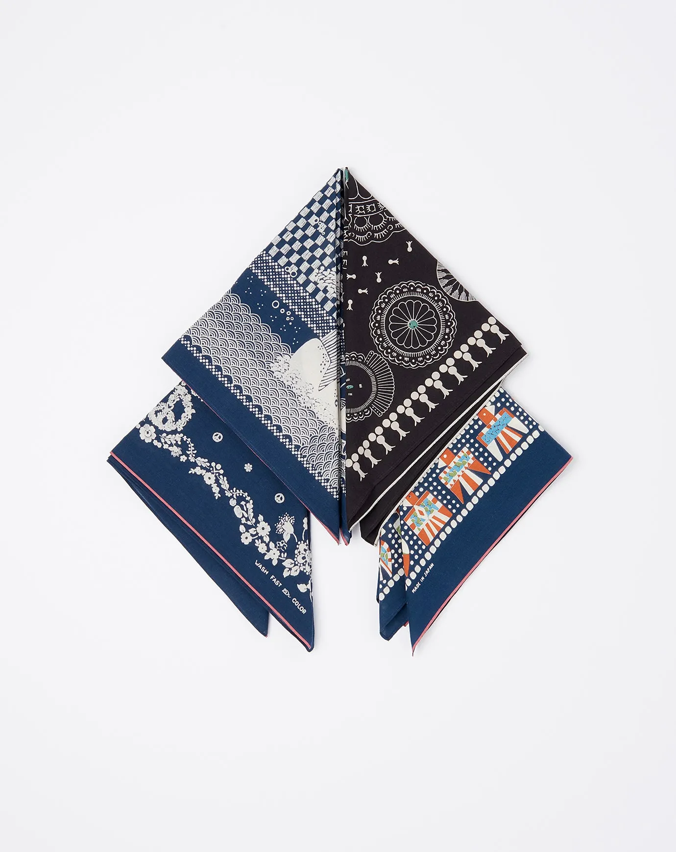 Fastcolor Selvedge Hippie Bandana in Navy