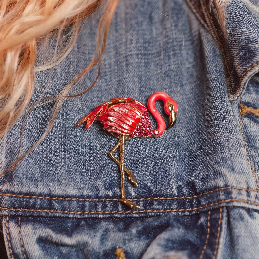 Flamingo Brooch