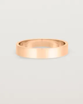 Flat Wedding Ring | 4mm