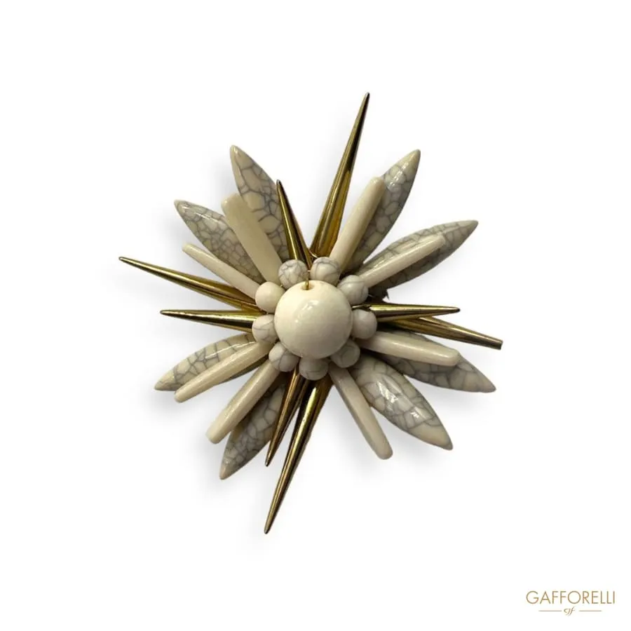 Flower Brooch- Art. H419 - Gafforelli Srl