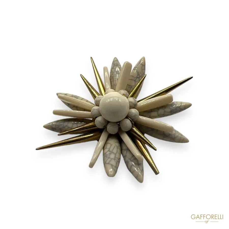 Flower Brooch- Art. H419 - Gafforelli Srl