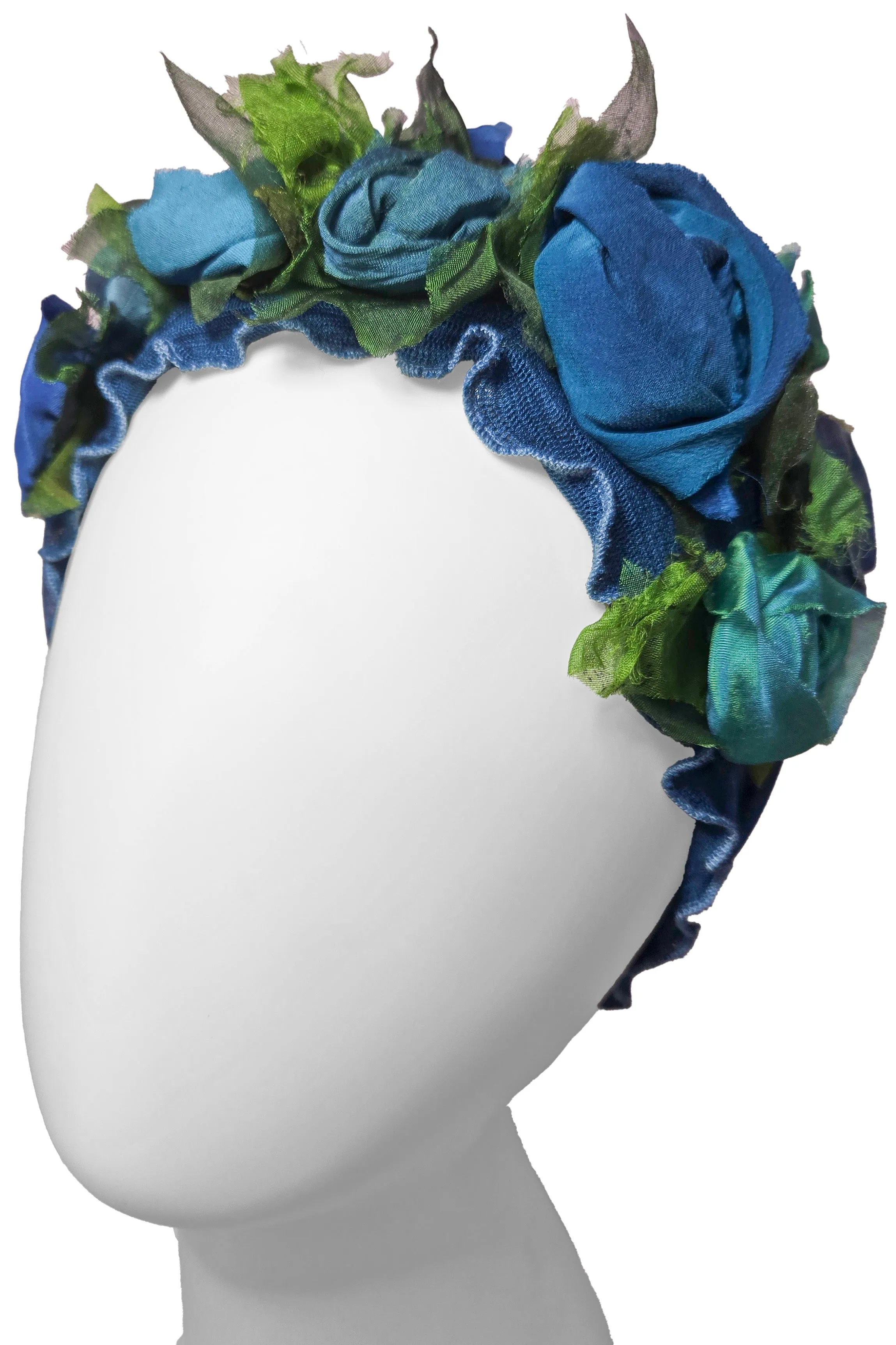 Flower Collar Headband - Blue