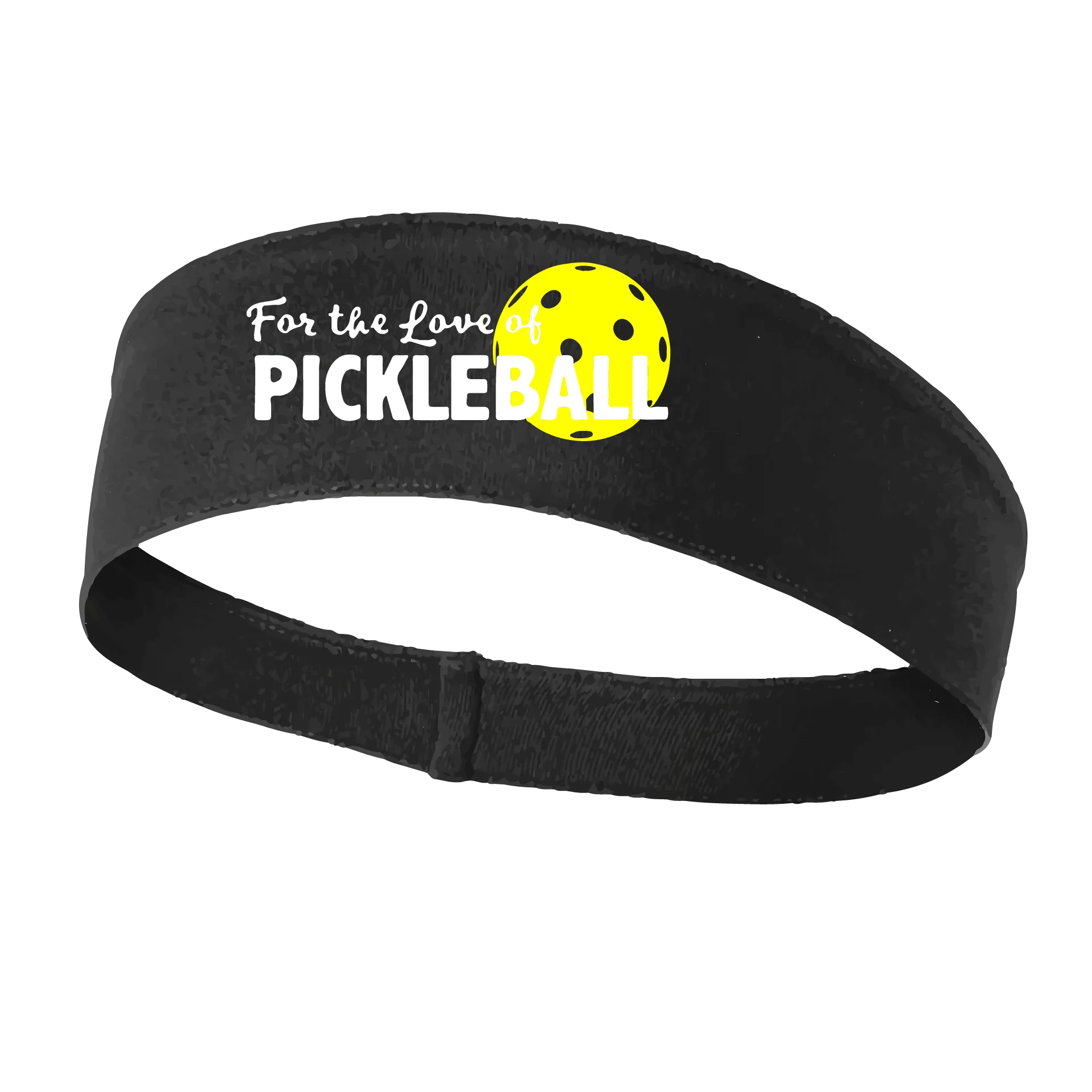 For The Love Of Pickleball | Pickleball Headband | 100% Polyester