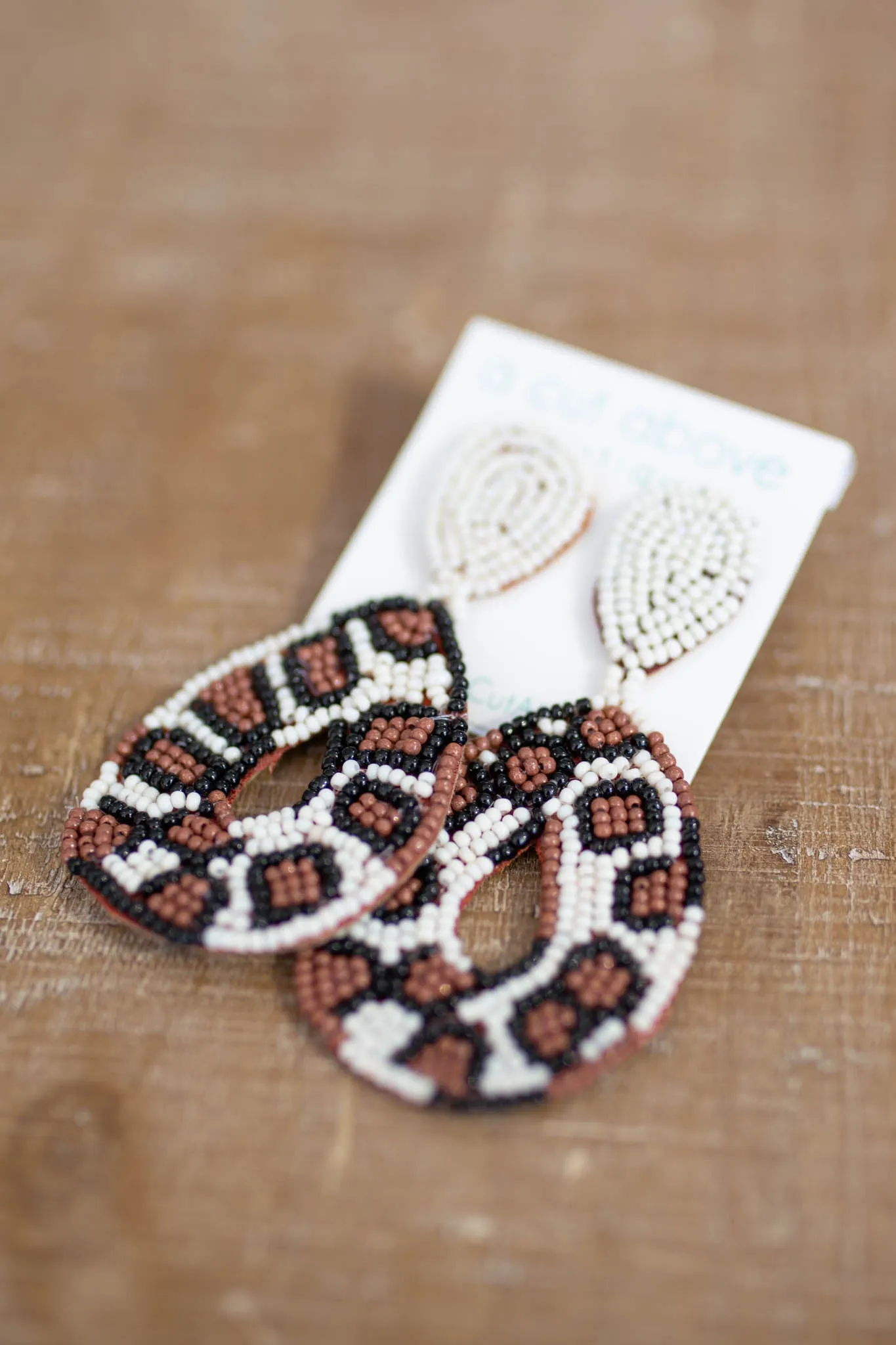 Forever Beaded Leopard Earring