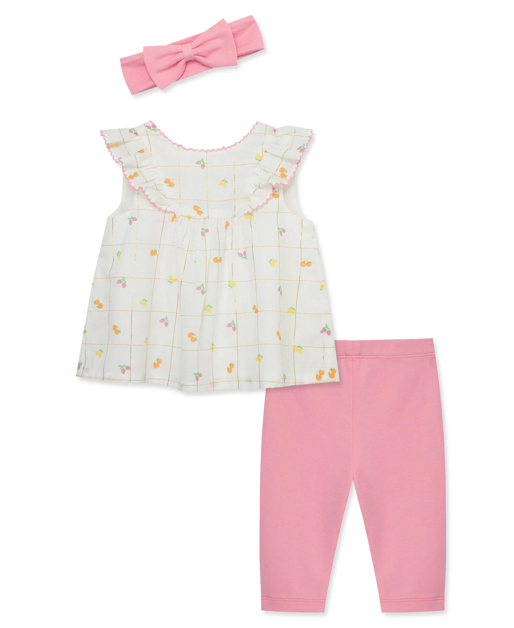 Fruit Basket Woven Tunic Set (3M-12M)