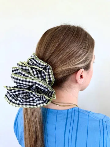 Giant Check Scrunchie