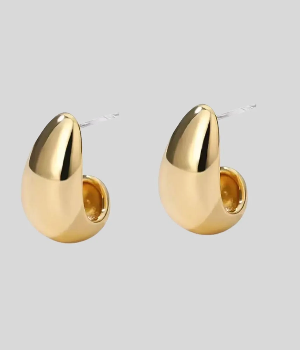 Gold Teardrop Earrings