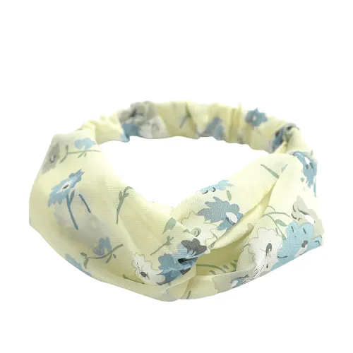 Green Flowers Headband "Venus"