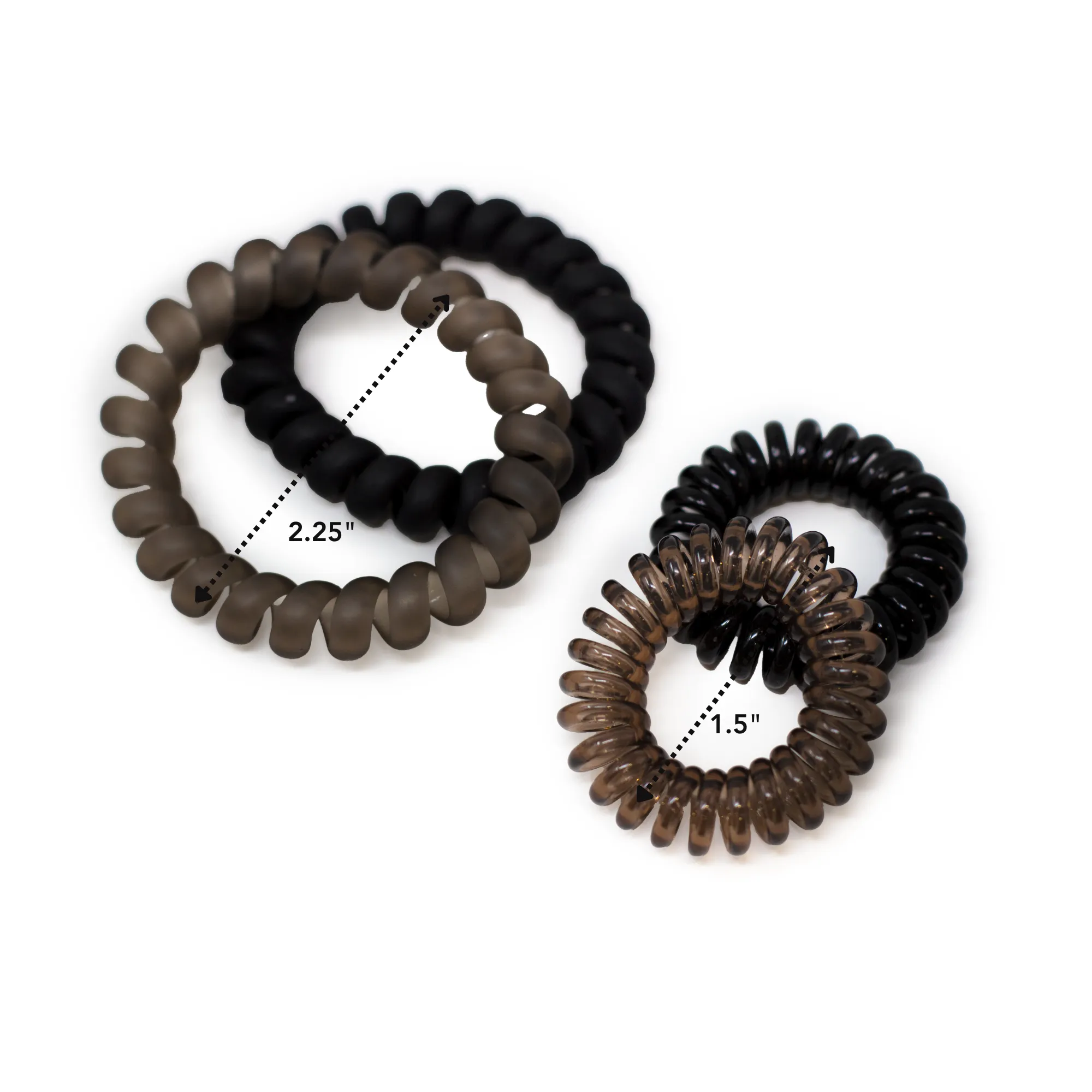 Hairbrella Waterproof Spiral Hair Ties (8 Pack)