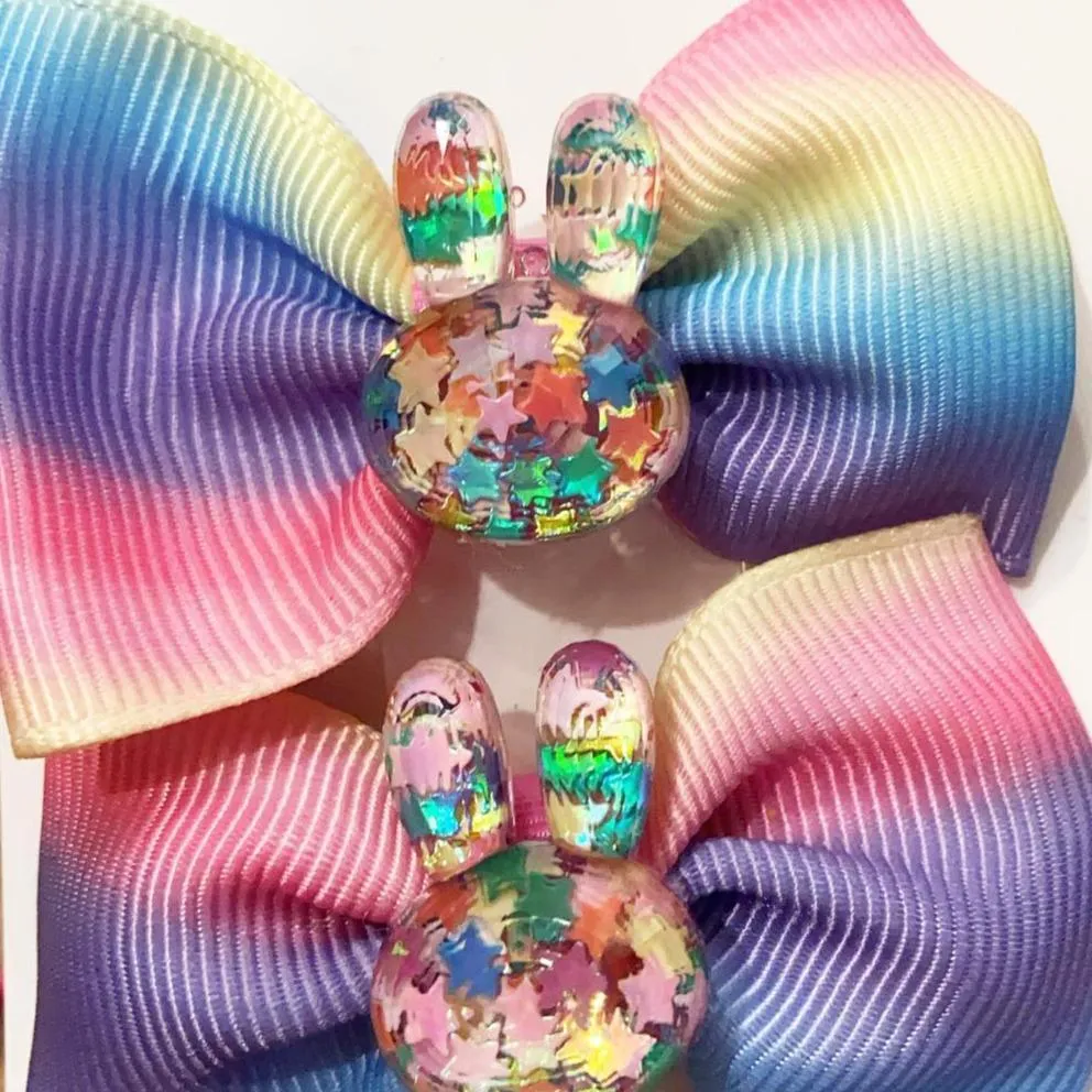 Hatley Glitter Bunnies Hair Clips