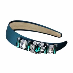 Headband Bling - Emerald Envy