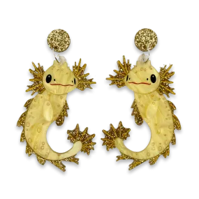 Honeycomb Axolotl - earrings - Set of 2