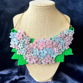 Hydrangea - statement necklace