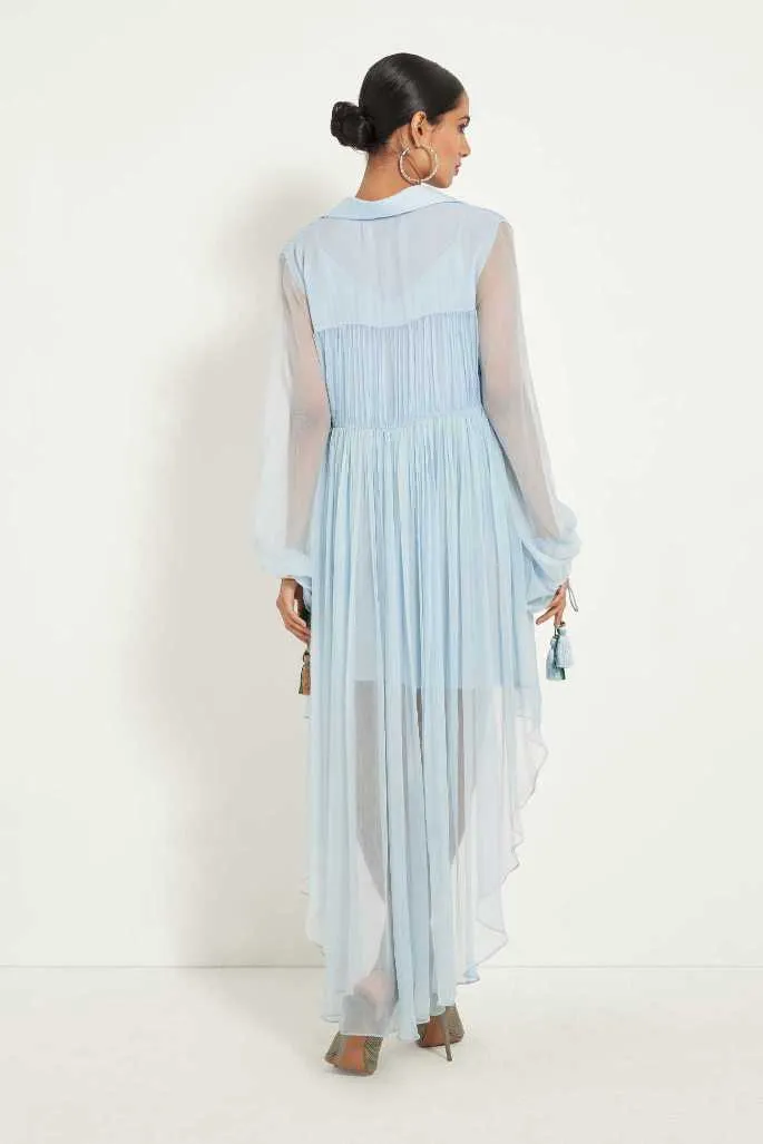 Ice Blue Layered Dress