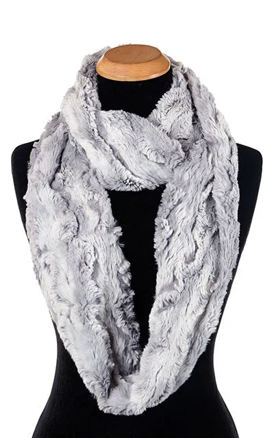 Infinity Scarf - Luxury Faux Fur in Winter River